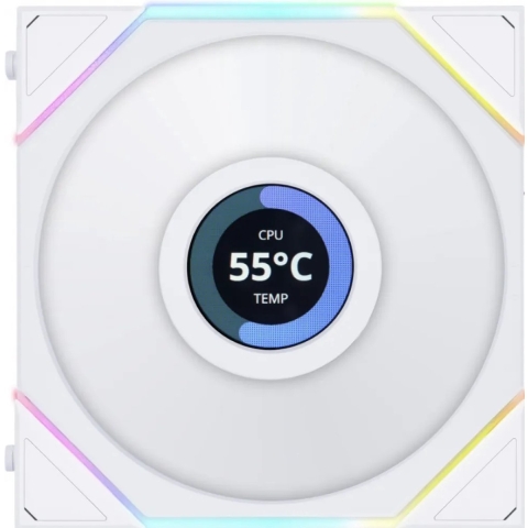 UNI FAN TL-LCD120 Reverse White Single Pack Case fan