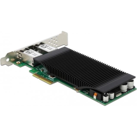 PCI Express x4 Card to 2 x RJ45 Gigabit LAN PoE+ i350 Netwerkadapter
