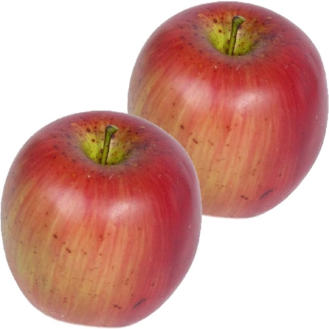 Set van 16x stuks kunstfruit decofruit appels van ongeveer 8 cm -
