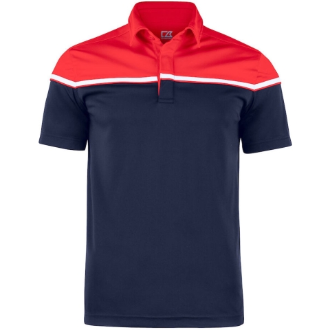 Cutter & Buck 354428 Seabeck Polo Men - Dark Navy/Red - M