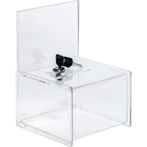 Sigel Actiebox met gleuf en slot VA151 Transparant (b x h x d) 150 x 150 x 212 mm 1 stuk(s)