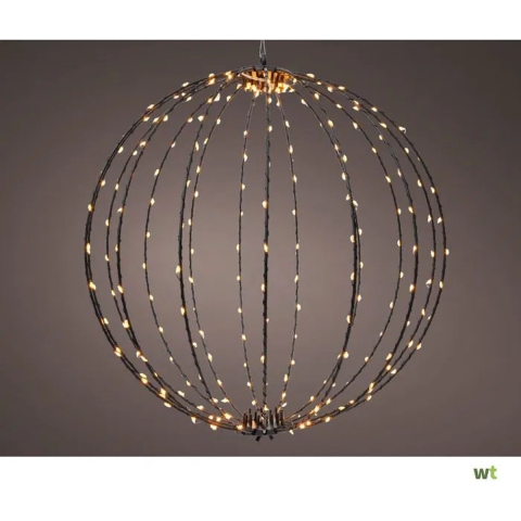 Micro LED frame light buiten dia58cm black/classic warm - Lumineo