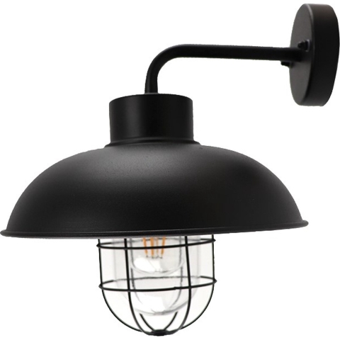 Brilliant Portland 96297/06 Buitenlamp (wand) LED E27 60 W Zwart