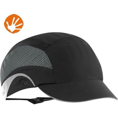JSP Veiligheidspet | 53-64 cm zwart | polyester | EN812:2012 | 1 stuk - AAG000-001-100 AAG000-001-100