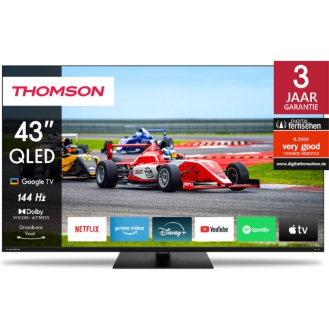 Thomson 43QG7C14 QLED Pro scherm met Google smart TV