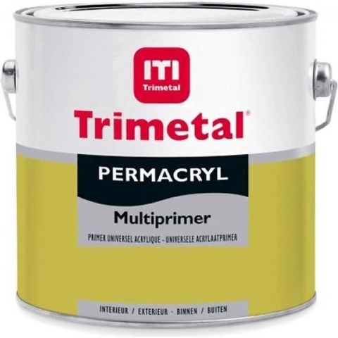 Trimetal Permacryl Multiprimer Grondlak - Op Kleur Gemengd - 2,5L