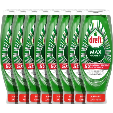8x Dreft Max Power Afwasmiddel Original 730 ml