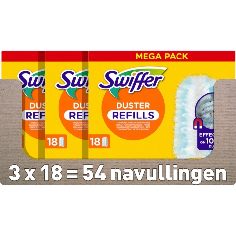 3x Swiffer Duster Navullingen 18 stuks