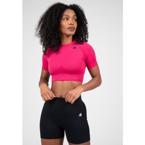 Gorilla Wear Whitney Seamless Crop Top - Roze - L/XL