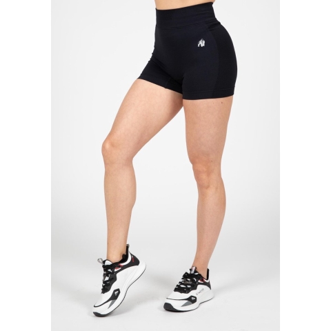 Gorilla Wear Whitney Seamless Shorts - Zwart - XS/S