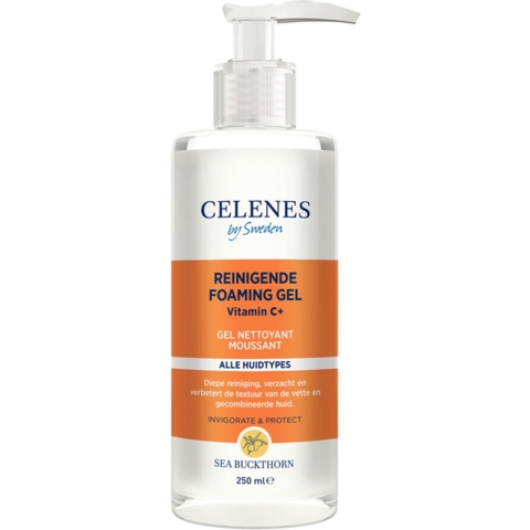 3x Celenes Duindoorn Reinigende Foam Gel Vettige / Combinatie Huid 250 ml