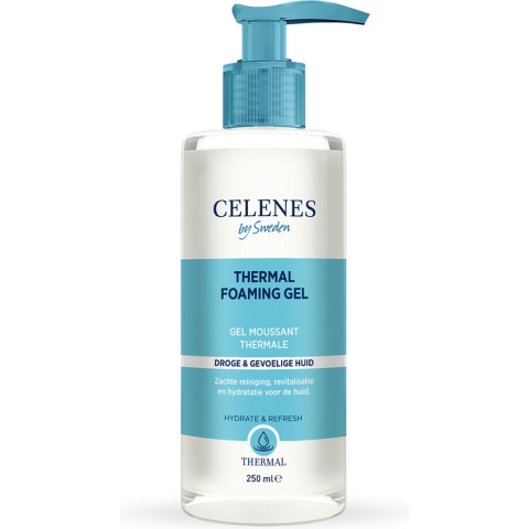 3x Celenes Thermal Reinigende Foam Gel Droge / Gevoelige Huid 250 ml