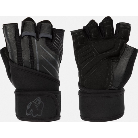 Gorilla Wear Dallas Wrist Wrap Handschoenen 2.0 - Zwart/Grijs - XL