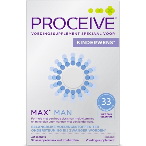 Gratis Verzending: Proceive Kinderwens Max Man 30 Sachets