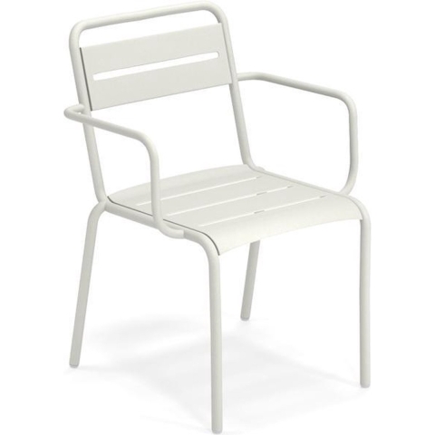 Emu Star Tuinstoel Met Armleuningen Matt White