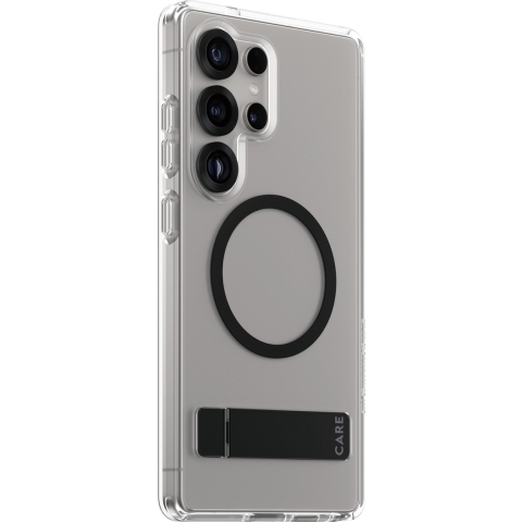 Care Kickstand En Hoesje Voor Samsung Galaxy S25 Ultra Transparant