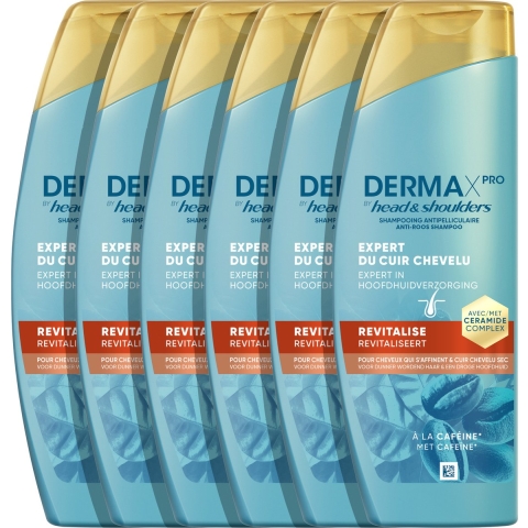 6x Head&Shoulders Anti-roos Shampoo DERMAxPRO Revitaliseert 250 ml