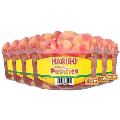 6x Haribo Happy Peaches 1350 gr