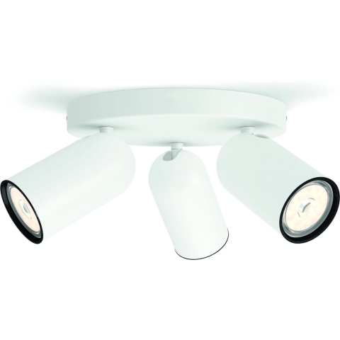 Philips Pongee plate/spiral white 3xNW 230 Volt