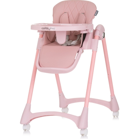 Chipolino Candy Shop Kinderstoel met Eetblad & Zitkussen Flamingo