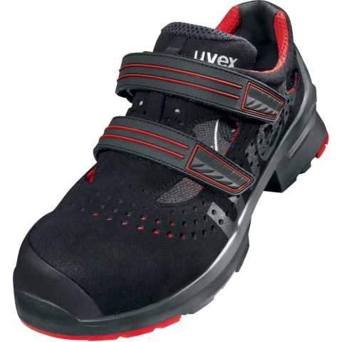 uvex 1 8536241 Veiligheidsandalen ESD S1P Schoenmaat (EU): 41 Rood/zwart 1 paar