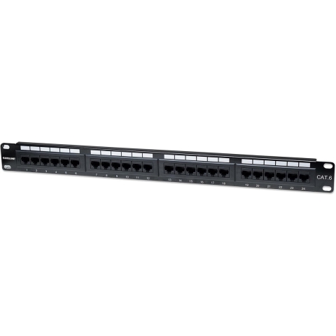 Intellinet 520959 24 poorten Netwerkpatchpaneel 483 mm (19) CAT 6 1 HE Ingericht
