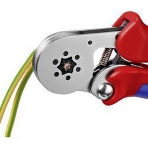 Knipex Zelfinstellende krimptang voor adereindhulzen | Met zij-invoering - 975514
