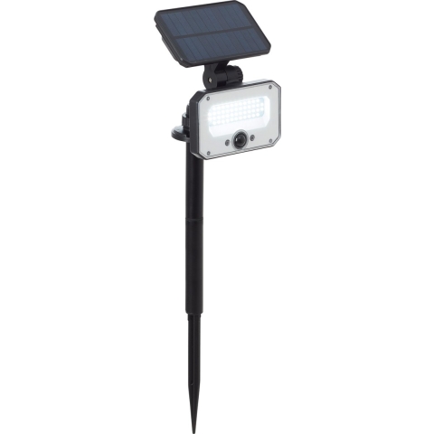 Brilliant G40426/06 Joplin Tuinlamp op zonne-energie met bewegingsmelder LED-module 7 W Zwart