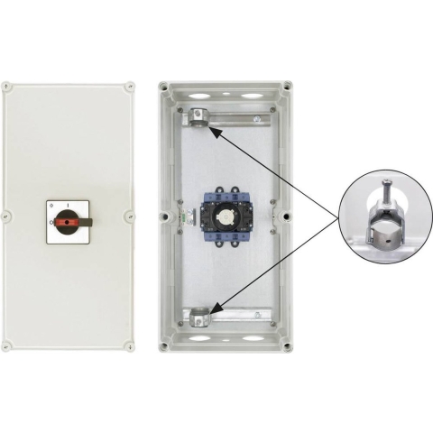 Kraus & Naimer KG160.T103/D-A066.STM Reparatieschakelaar Uitschakelbaar 1 x 90 ° Zwart 1 stuk(s)