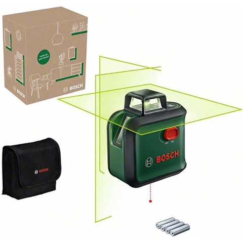 Bosch Groen AdvancedLevel 360°-lijnlaser | Inclusief Batterijen - 0603663BZ0