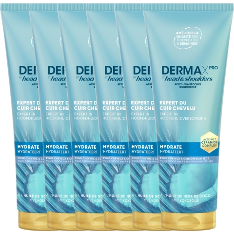 6x Head&Shoulders Conditioner DERMAxPRO Hydrateert 220 ml
