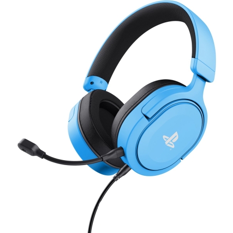 Trust Gxt498b Forta Officiele PS5 Bedraad Hoofdtelefoon Blauw