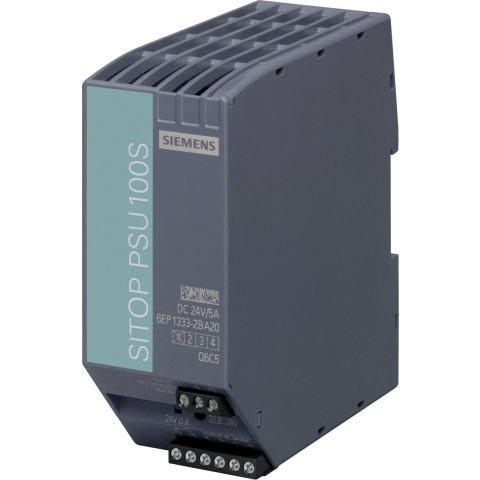 Siemens SITOP PSU100S 24 V/5 A DIN-rail netvoeding 24 V/DC 5 A 120 W Aantal uitgangen: 1 x Inhoud: 1 stuk(s)
