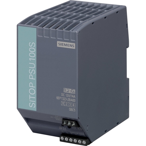 Siemens SITOP PSU100S 12 V/14 A DIN-rail netvoeding 12 V/DC 14 A 120 W Aantal uitgangen: 1 x Inhoud: 1 stuk(s)