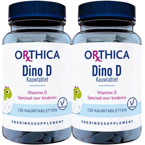 Gratis Verzending: 2x Orthica Dino D Kauw 120 kauwtabletten