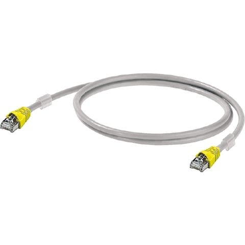 Weidmüller RJ45 (cross) Netwerkkabel Aansluitkabel CAT 6A S/FTP 15.00 m Grijs UL gecertificeerd, Vlambestendig, Snagless
