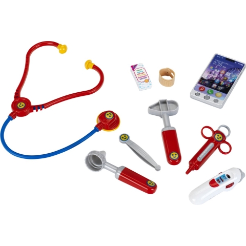 Klein Dokterskoffer met smartphone en themometer