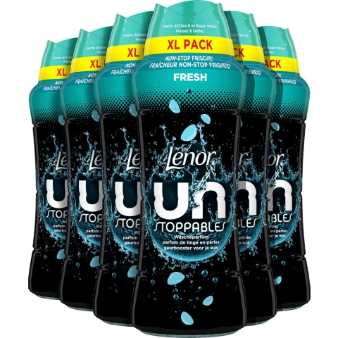 6x Lenor Unstoppables In-Wash Geurbooster Fris 495 gr