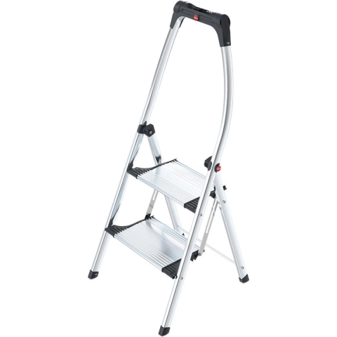 Hailo 4302-301 K100 TopLine Trap 2 Treden Zilver/Zwart