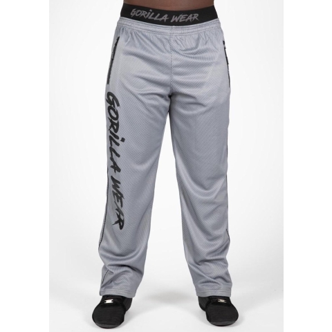 Gorilla Wear Mercury Mesh Broek - Grijs/Zwart - 2XL/3XL