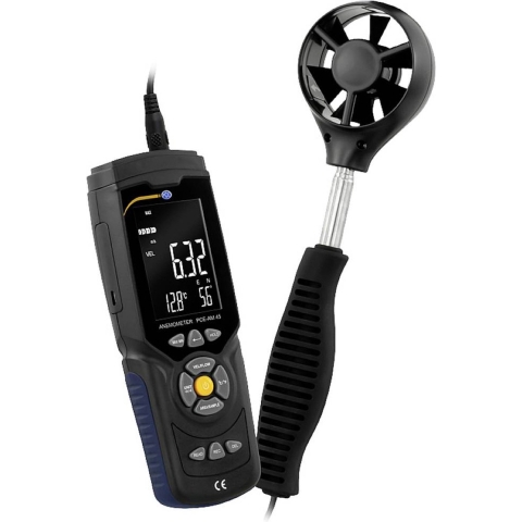 PCE Instruments Windmeter 0.3 tot 45 m/s Met temperatuurmeting