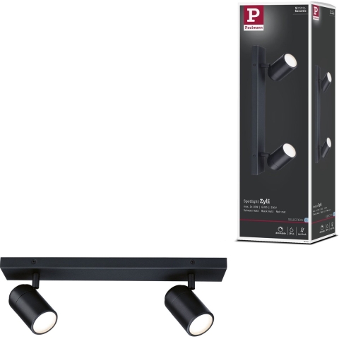 Paulmann 66775 Plafondlamp GU10 Zwart (mat)