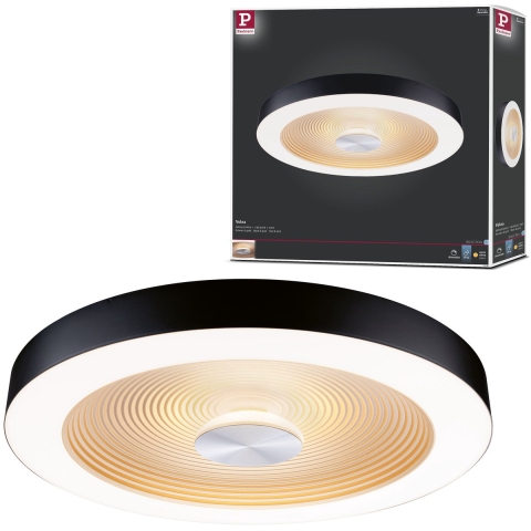 Paulmann 71180 Volea LED-plafondlamp LED 4 W, 18.5 W Zwart, Goud