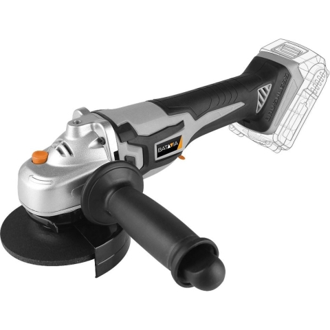 Batavia Accu 18V   Haakse slijperØ 115m Brushless Incl. 5.0 Ah Li-ion Accu / 2.4 Ah Oplader Maxxpack