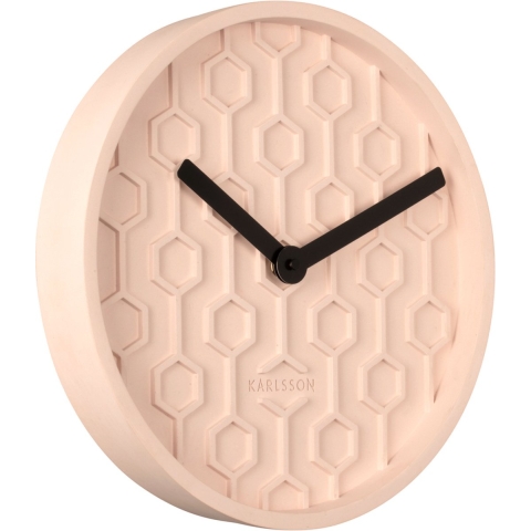 Karlsson Honeycomb Wandklok - Roze