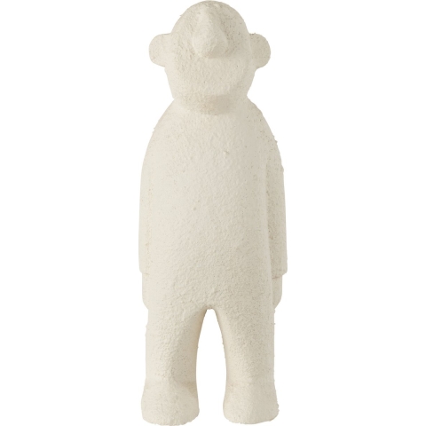 J-Line Beeldje Ngurah Hout Wit Small