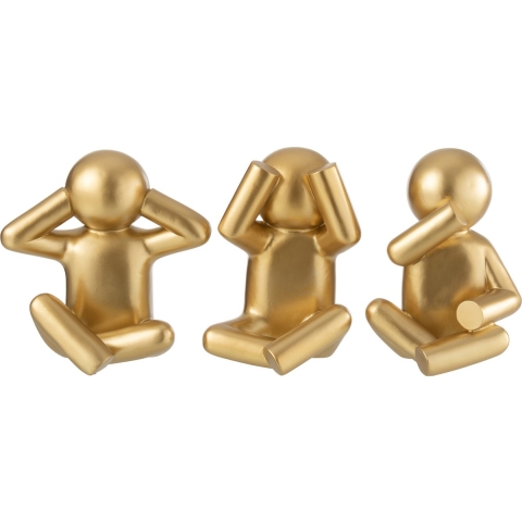 J-Line P&apos;tit Maurice Poly Goud Assortiment Van 3