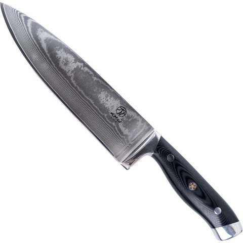 Homizu Kurotori koksmes - 20cm - VG-10 damascus mes|G10 - zwart - doos