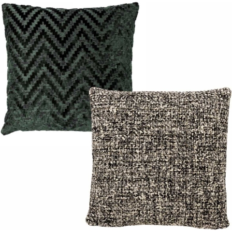 Hoii Sierkussen set van 2 - ICONIC GREEN 45x45 cm - Groen - multicolor