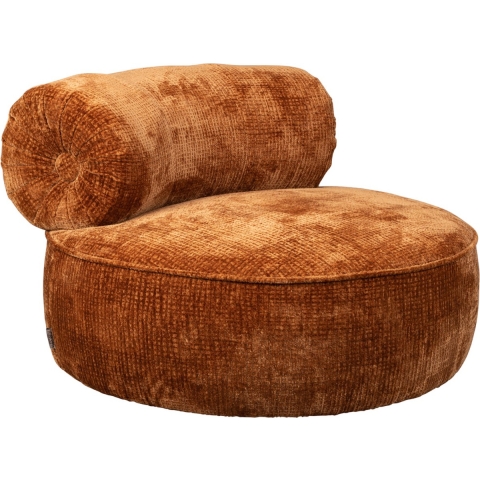 Dutchbone Tilbury Loungestoel Burned Orange - Oranje